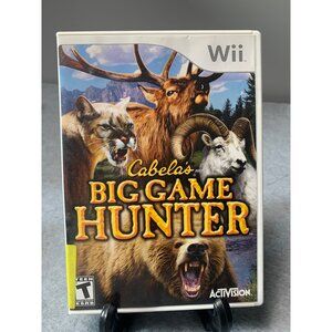 Cabelas Big Game Hunter Wii Game 2007 Case & Manual